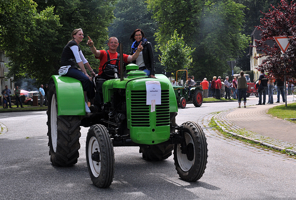 1. Schönberger Oldtimertreffen: Der fröhliche Grüne