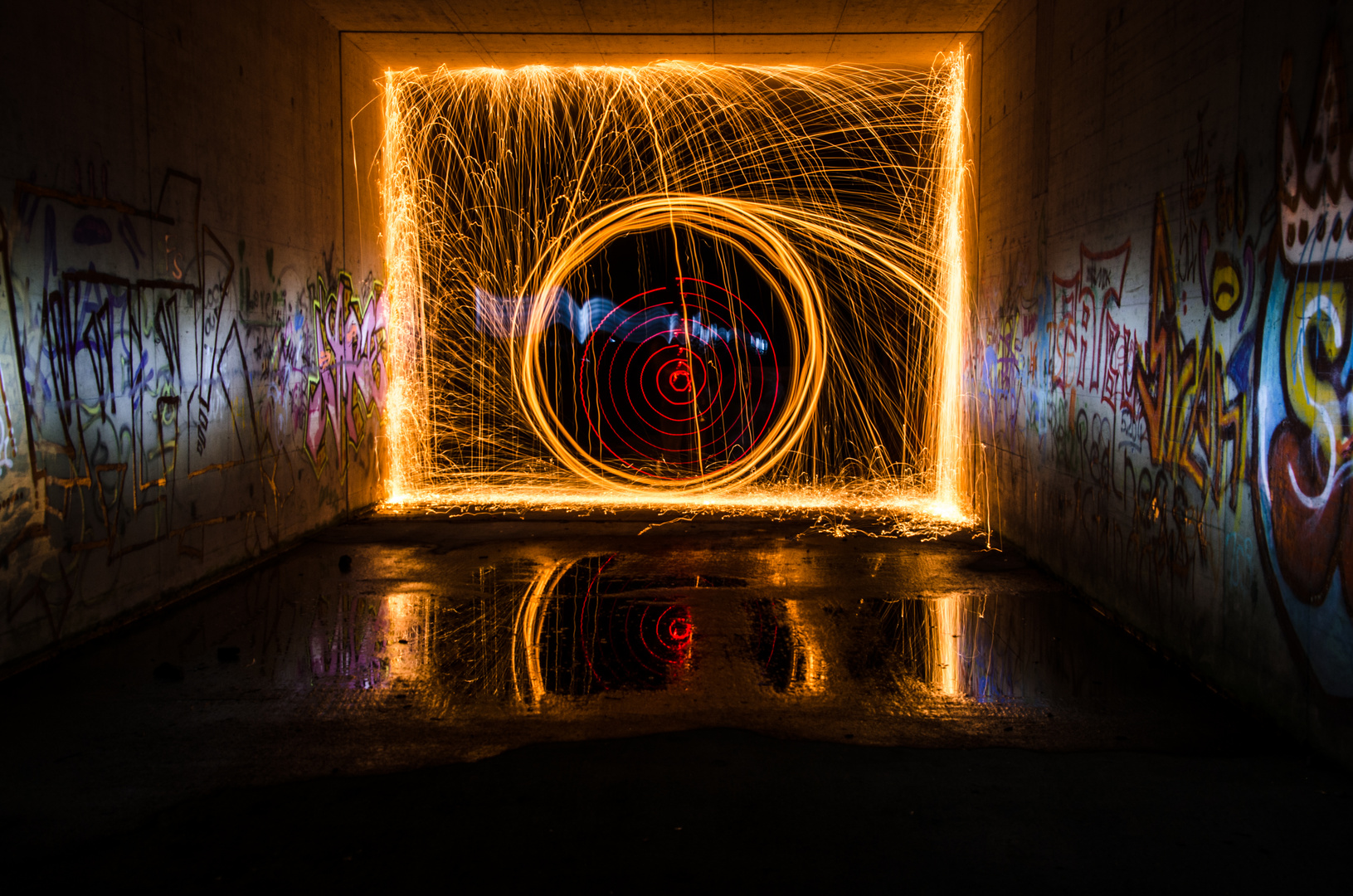 1. Versuch mit Lightpainting