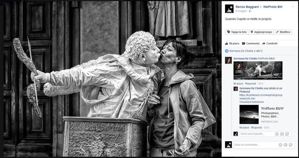 10-4-2017 Scelta da WePhoto B&W e pubblicata su WePhoto BW Pinterest