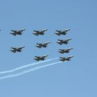 10 F-16 in Formation