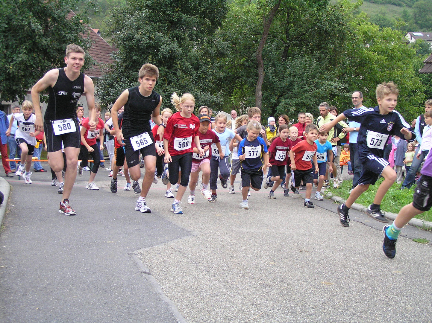 10. run&fun-lauf Unterginsbach 15.08.2010, Start: 3Km-Schülerlauf [7] Hohenloher Lauf Cup