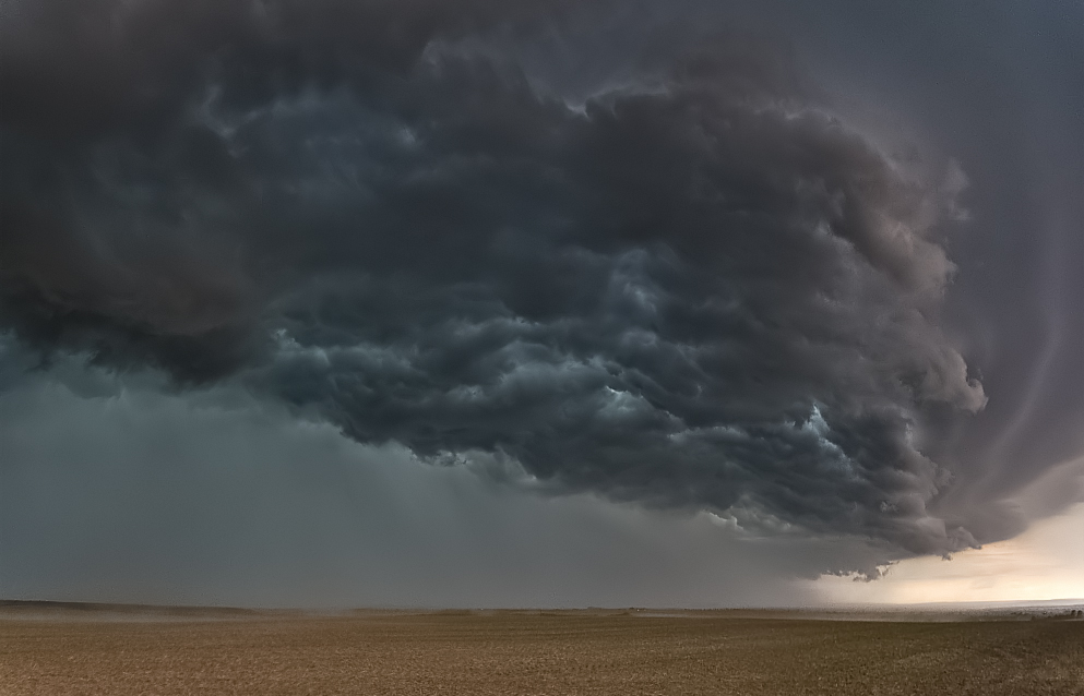 10 Sekunden vor dem Downburst