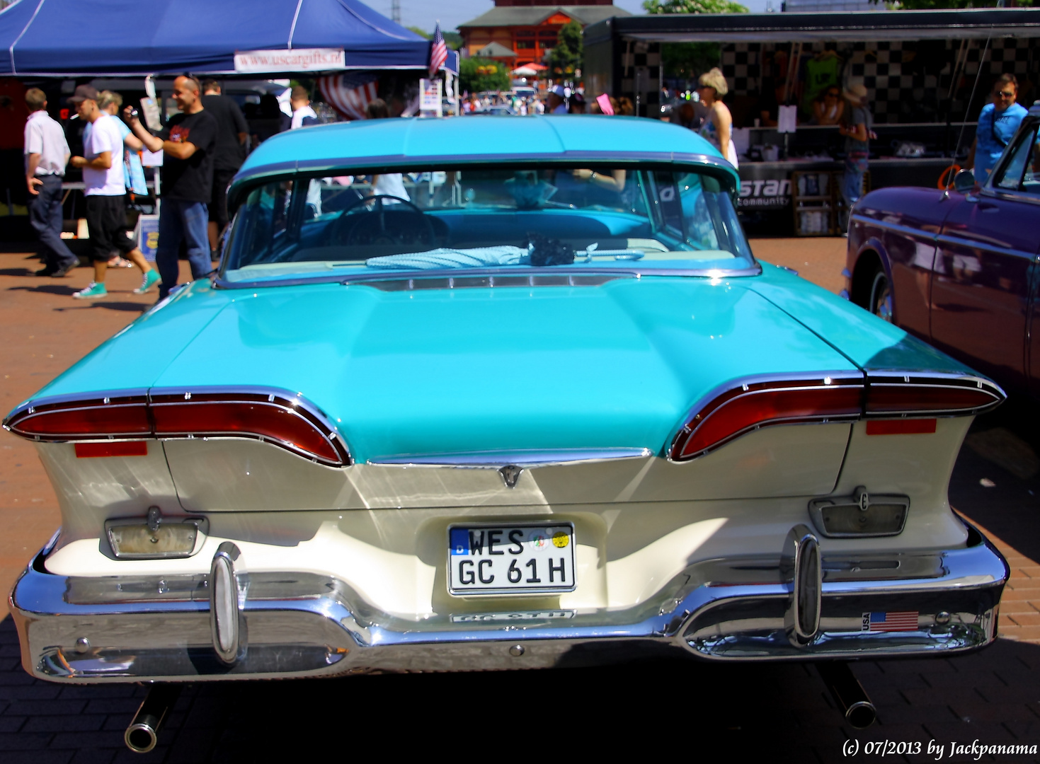 10. US Car & Biker Treffen am CentrO in Oberhausen / Heckansicht