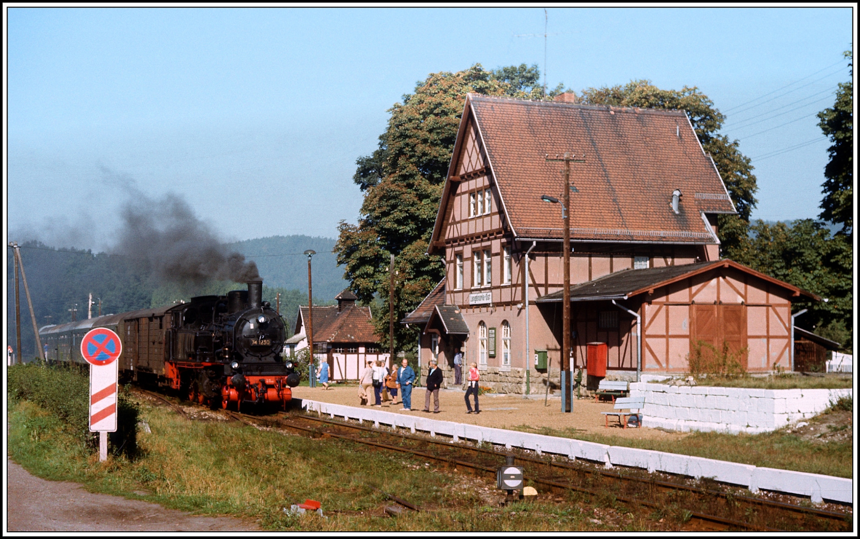 100 Jahre Orlabahn Oktober 1989 die 74 1230 auf der Strecke II