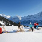 100 Jahre Velogemel Grindelwald mit Bergwelt