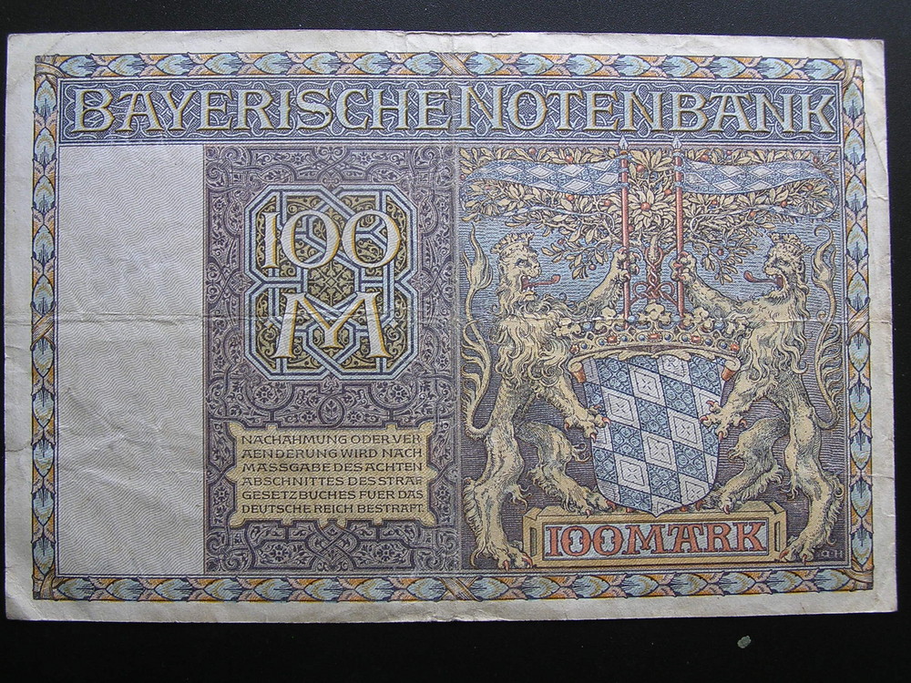 100 Mark Bayerische Notenbank