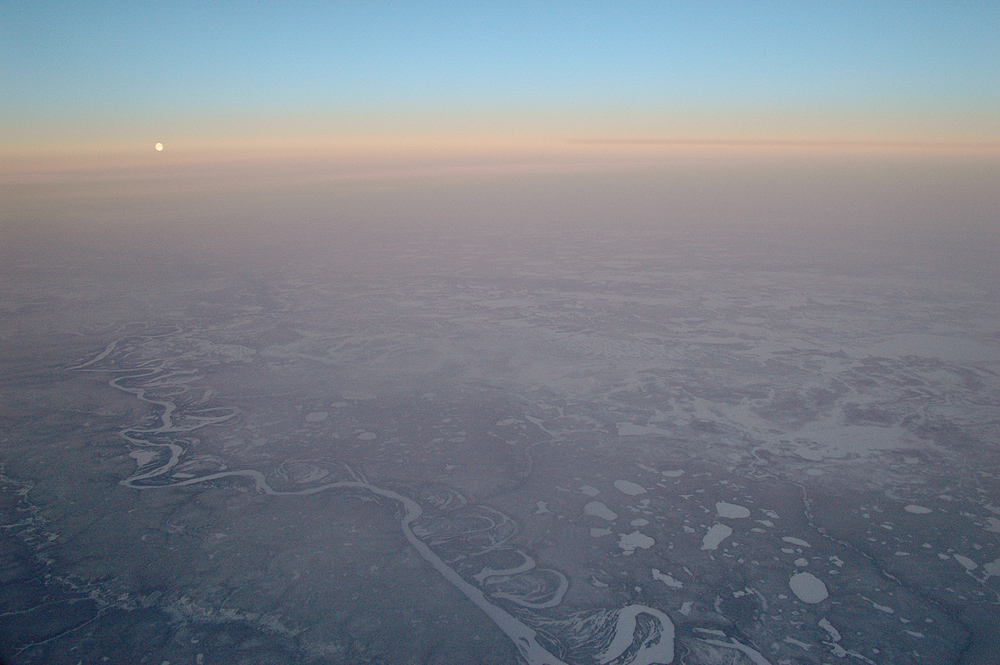 10.000 m Höhe über Nordsibirien