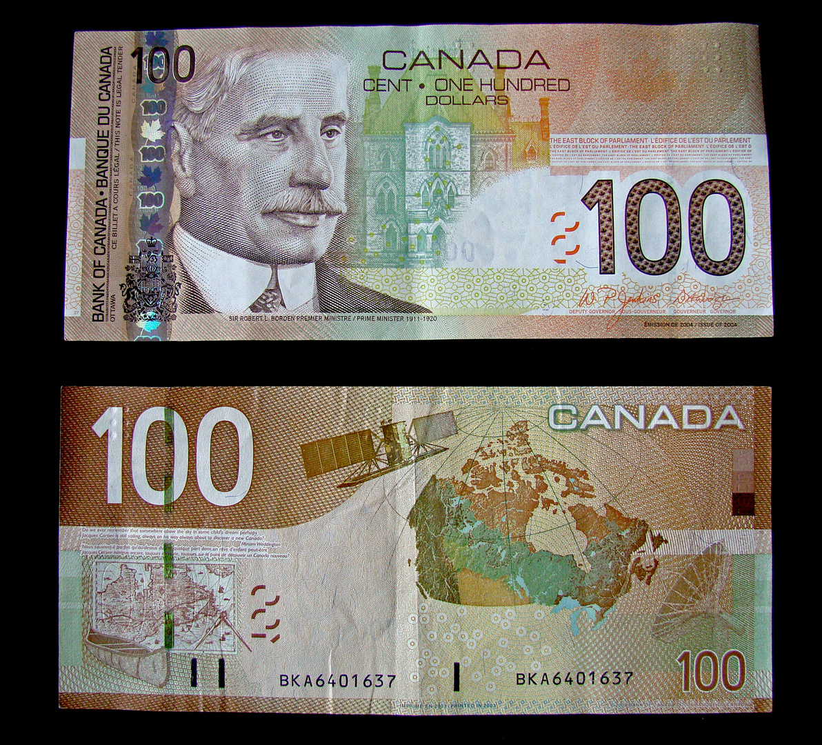 100iger Dollarnote