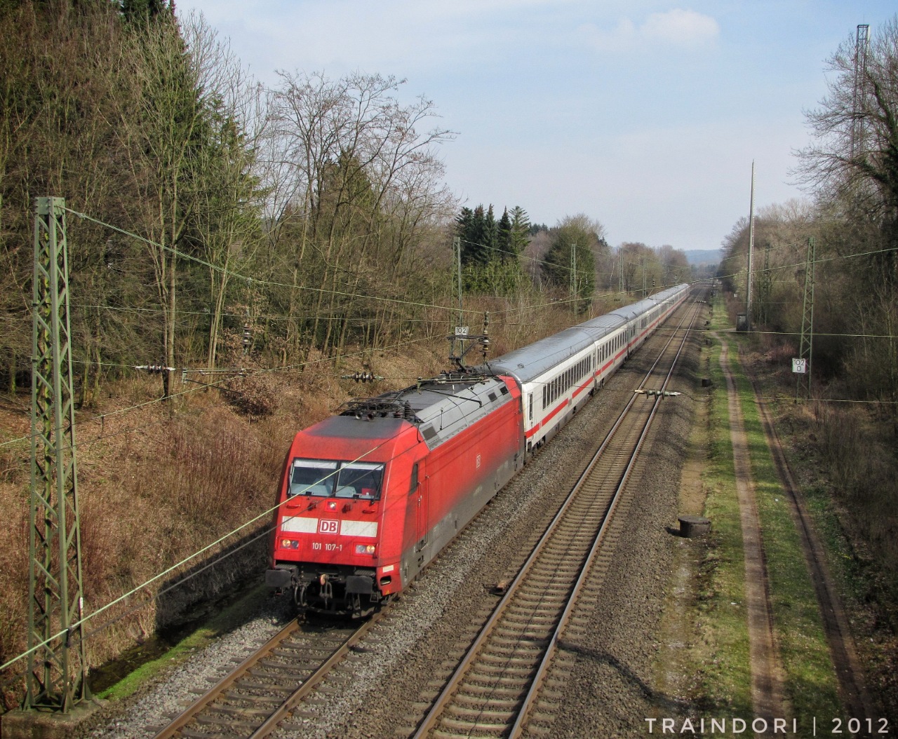 101 107 auf der Rollbahn