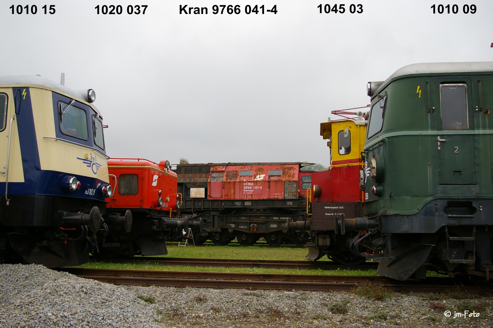 1010 015, 1020 037, Kran 9766 041-4, 1045 03 (Montafoner Lackierung), 1010 09