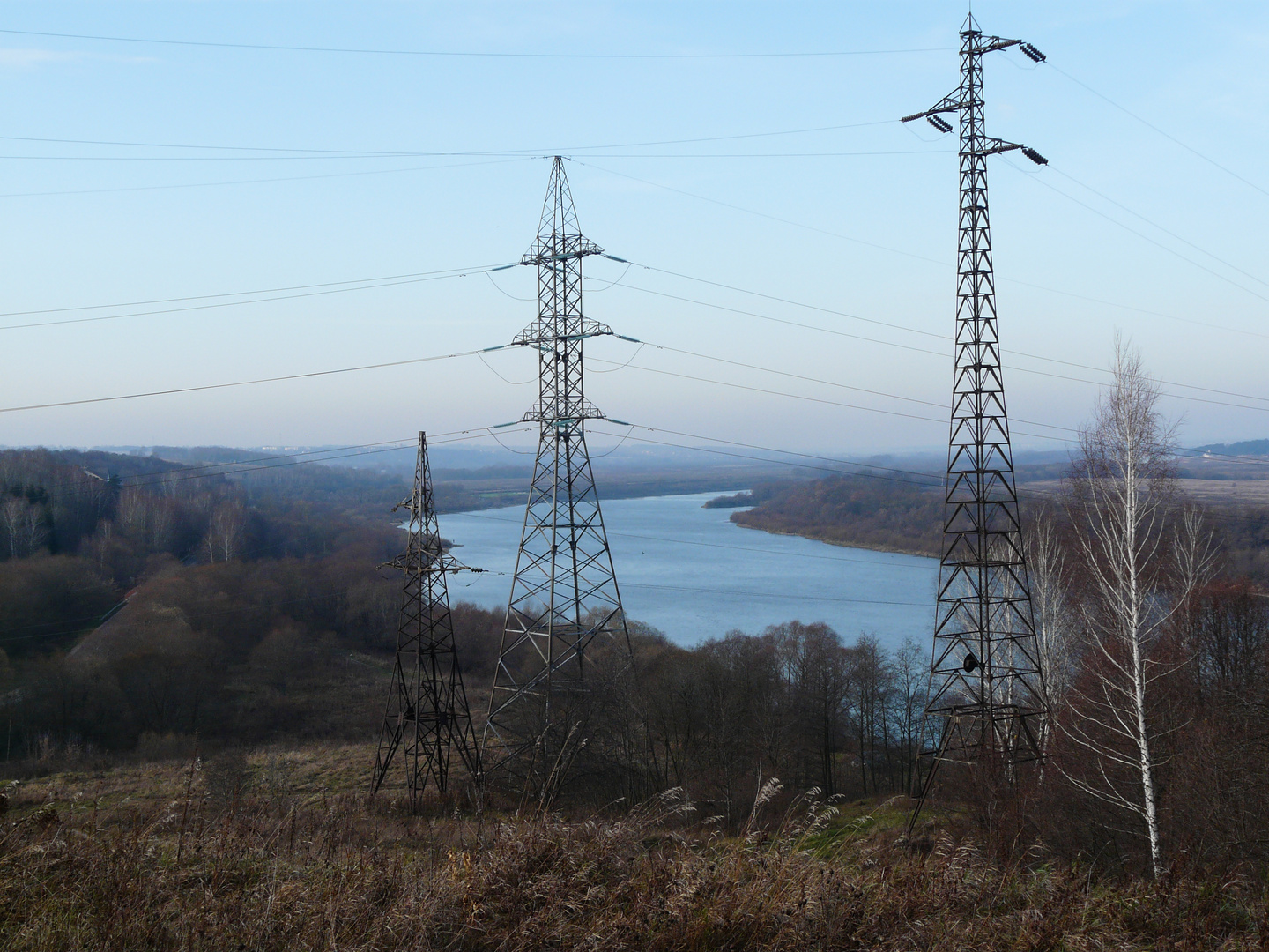 102 km to South from Moscow, the river Oká