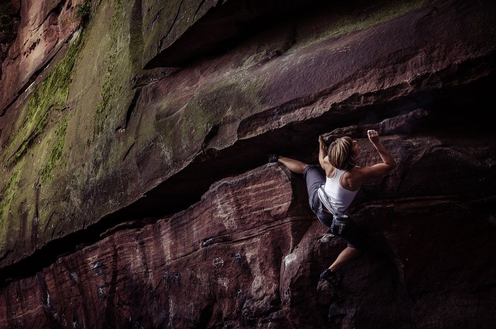 bouldern am Riesenstein von Bandelsche Momentaufnahmen