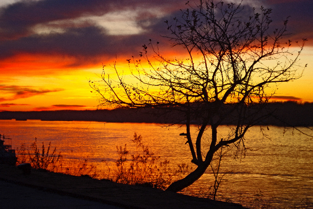 &#1040; river in orange