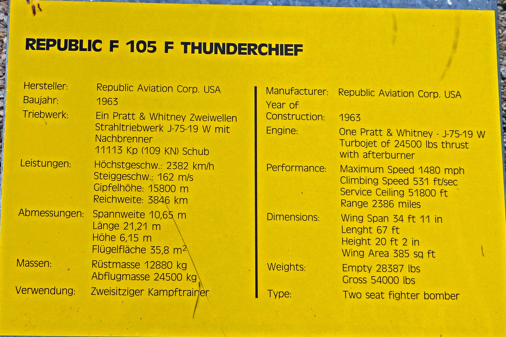 105 F Thunderchief