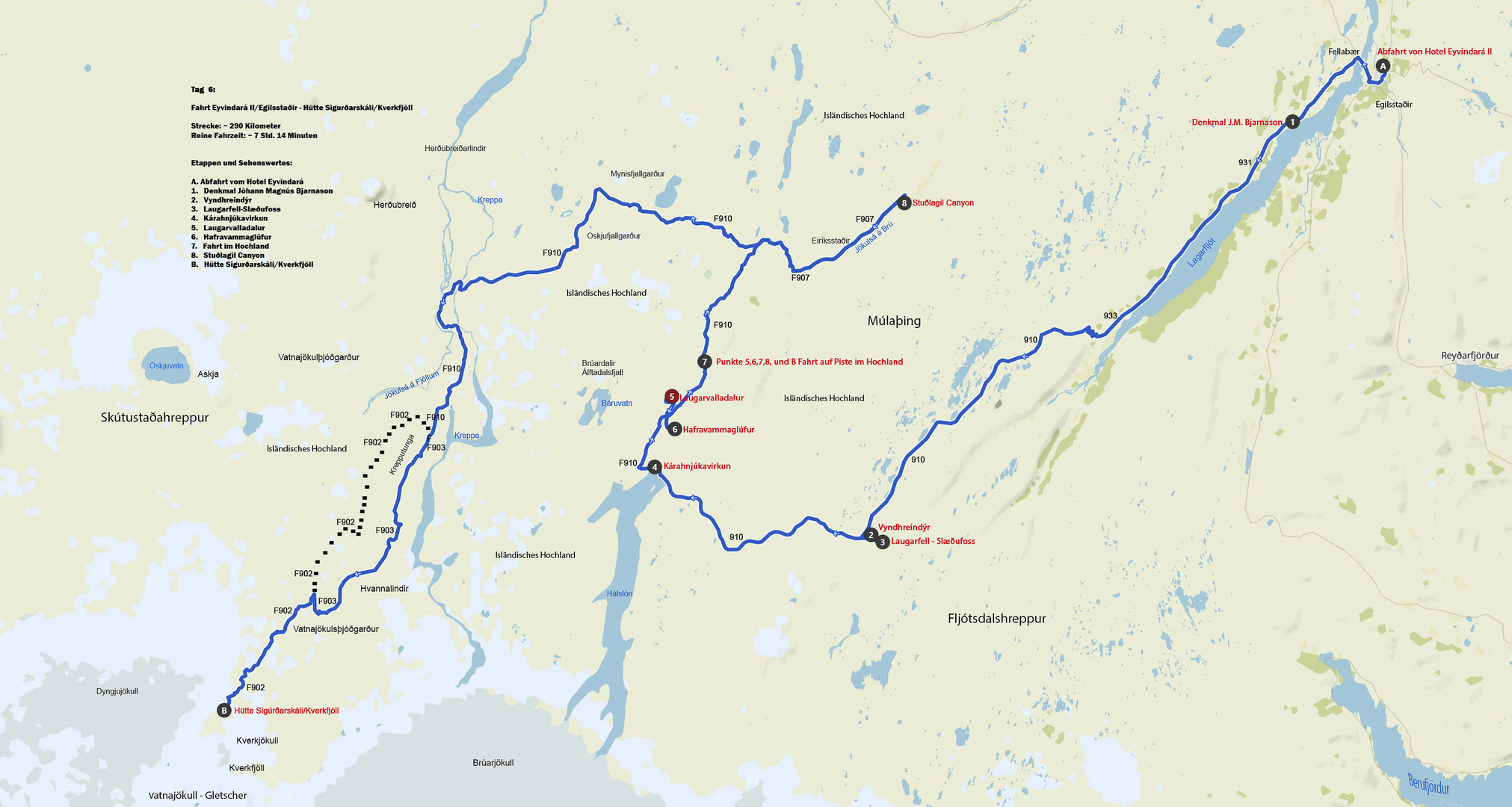 1085 Fahrt Hütte Sigurðarskáli-Kverkfjöll