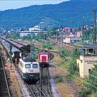 110 108-8  + 212 077-2 im Rangierbahnhof Weinheim