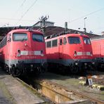 110 429 und 110 406 im Bw Frankfurt