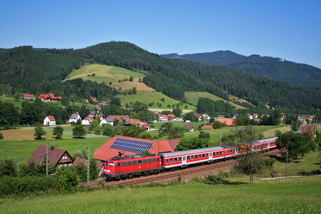 110 506 auf der Schwarzwaldbahn