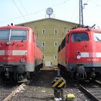 111 007 und 110 440 im Bw Frankfurt