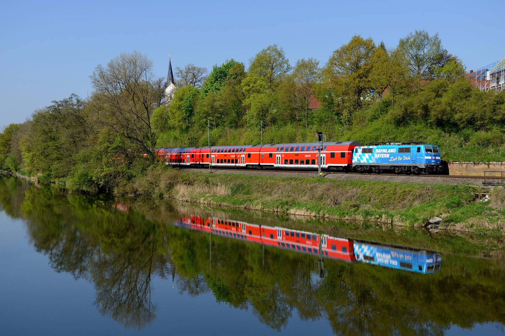 111 017 "Bahnland Bayern" Volkmannsdorf