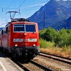 111 045-1 im Bahnhof Mittenwald - 29.07.2009