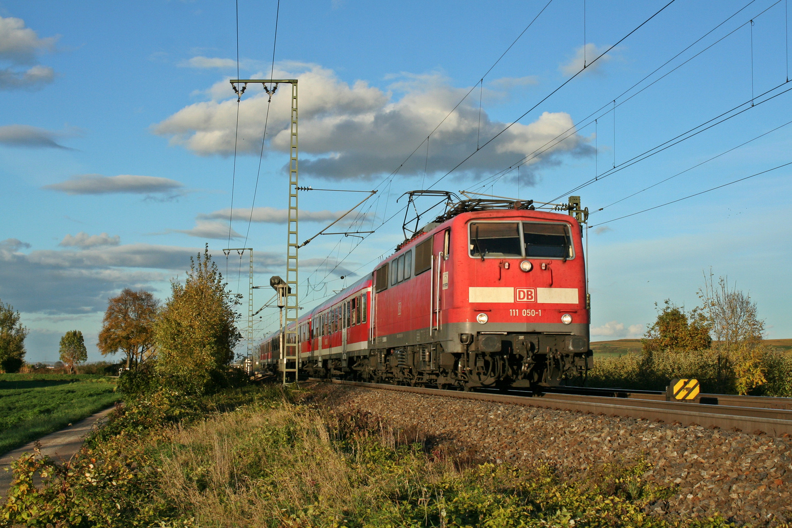 111 050-1 in Herbststimmung