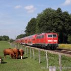 111 065-9 (DB Regio) mit einem Regionalexpress in Richtung Salzburg Hbf