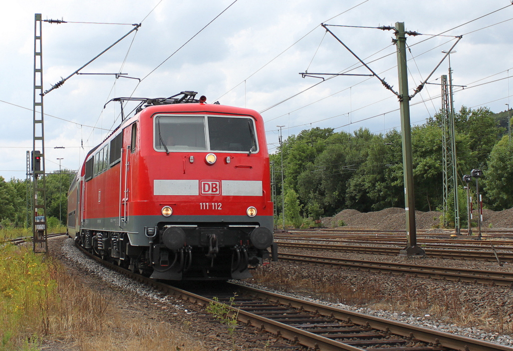 111 112 (Bw Köln-Deutzerfeld) in Au(Sieg)