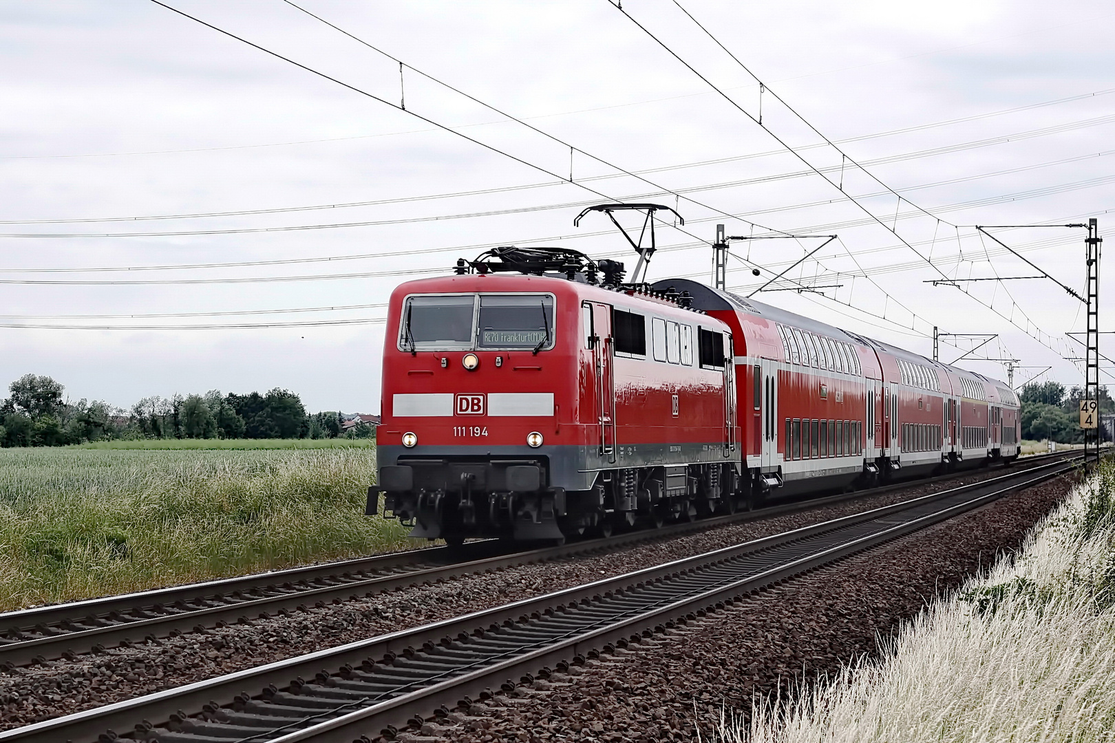 111 194 als RE70 von Mannheim nach Frankfurt - Main