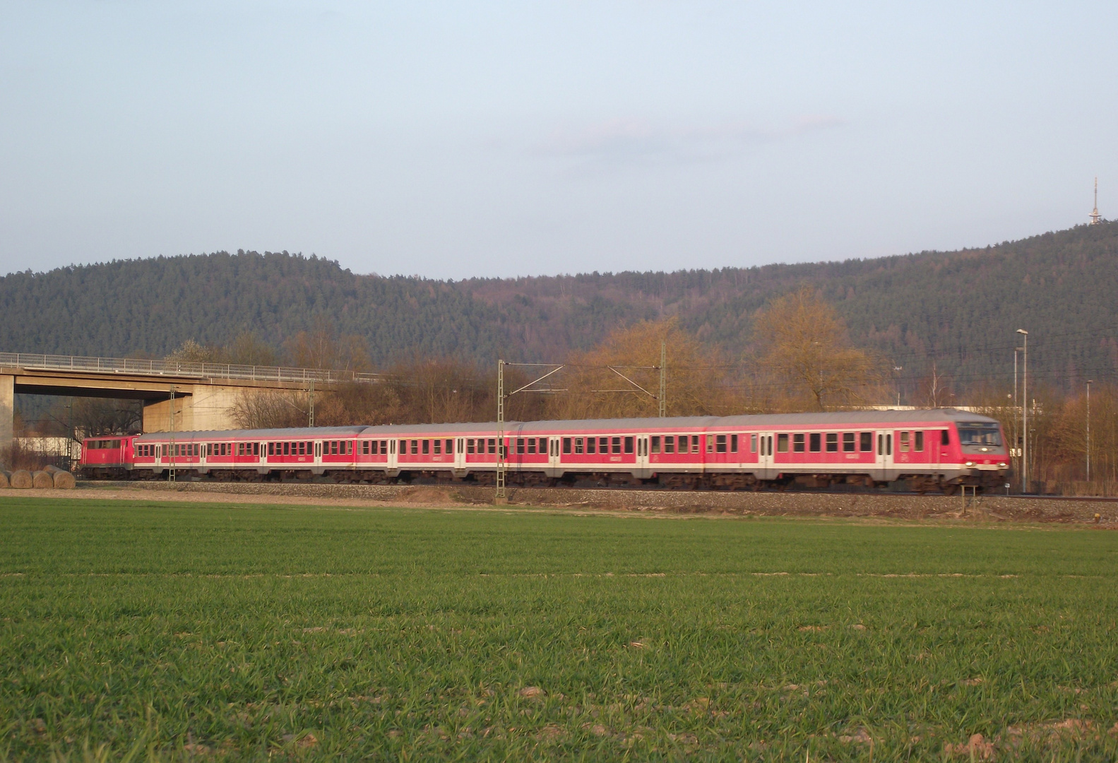 111 mit "Rotlingen" auf der Frankenwaldbahn