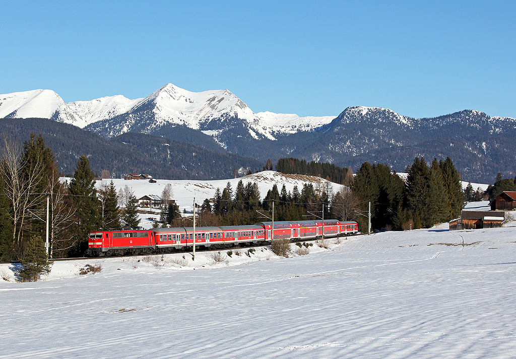 111er auf der Mittenwaldbahn