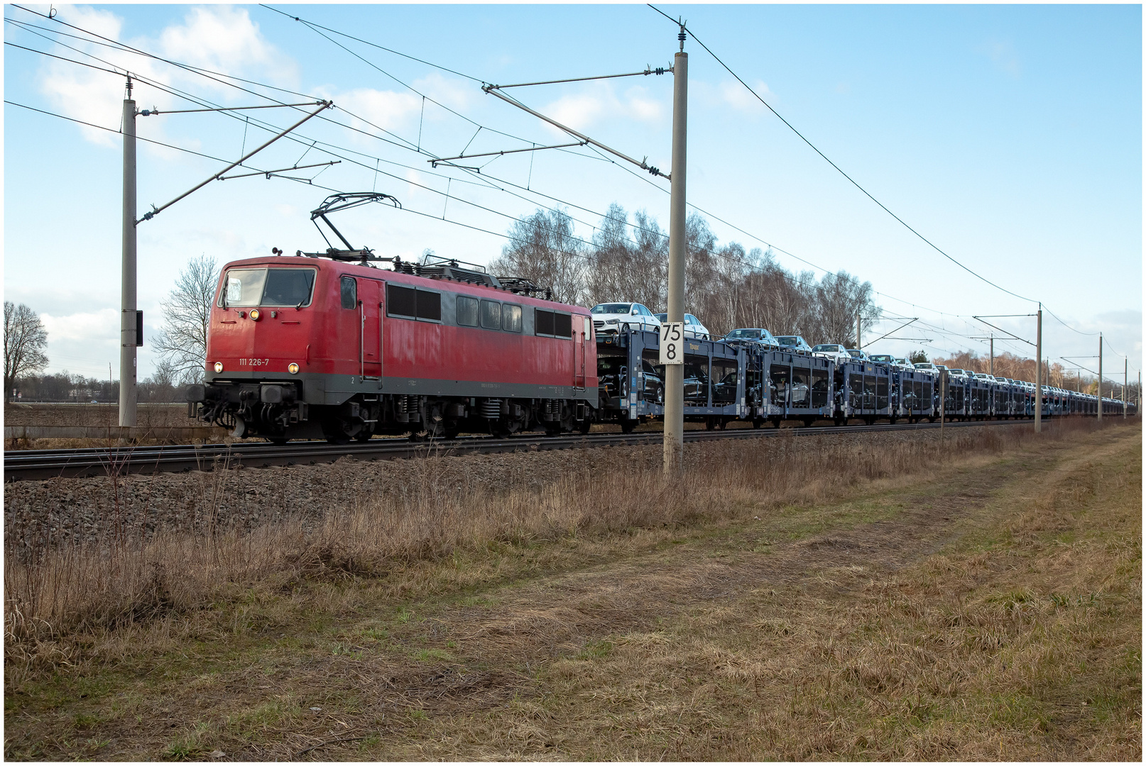 111er   mit einem Mercedes Autozug 