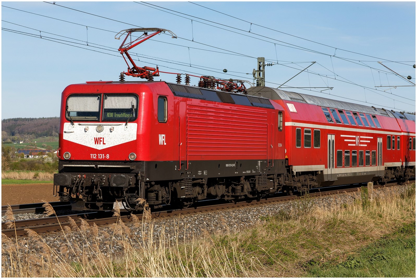 112 131 schiebt RE 80 nach Treuchtlingen