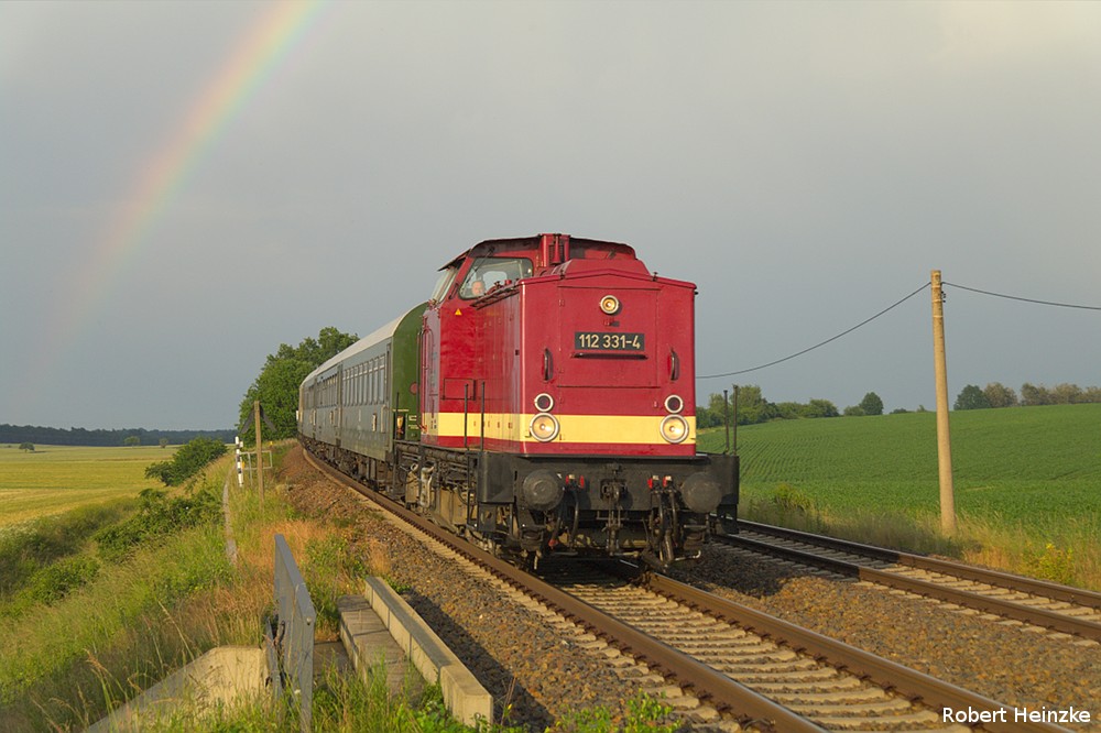 112 331-4 mit Regenbogen