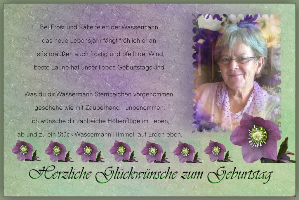 11.2.2016  Brigitte hat Geburtstag...