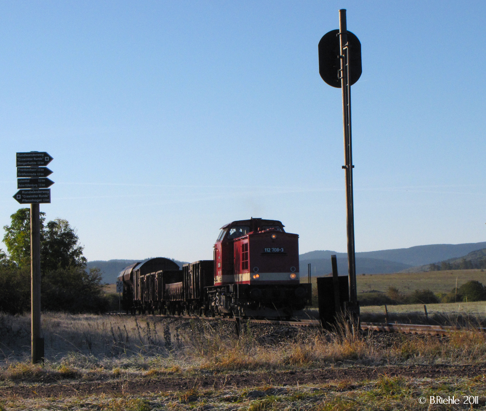 112'er mit Fotozug unterwegs gen Ohrdruf