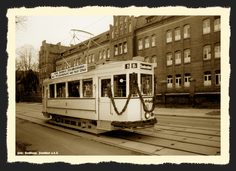 114 Jahre Straßenbahn in Frankfurt (Oder)