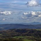 115 km Fernsicht vom höchsten Berg des Elbsandsteingebirges gestern zur Schneekoppe