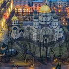 1156SB Orthodoxe Kirche Riga beleuchtet