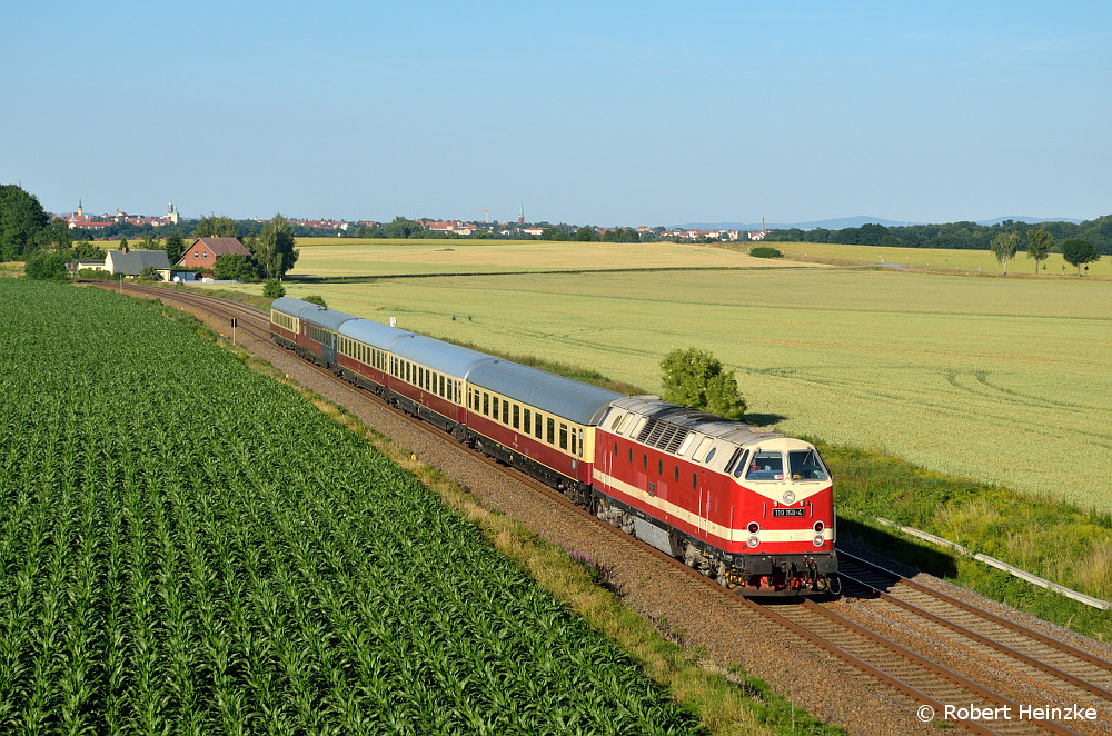 119 158 mit einem TEE bei Bautzen am 01.07.2015