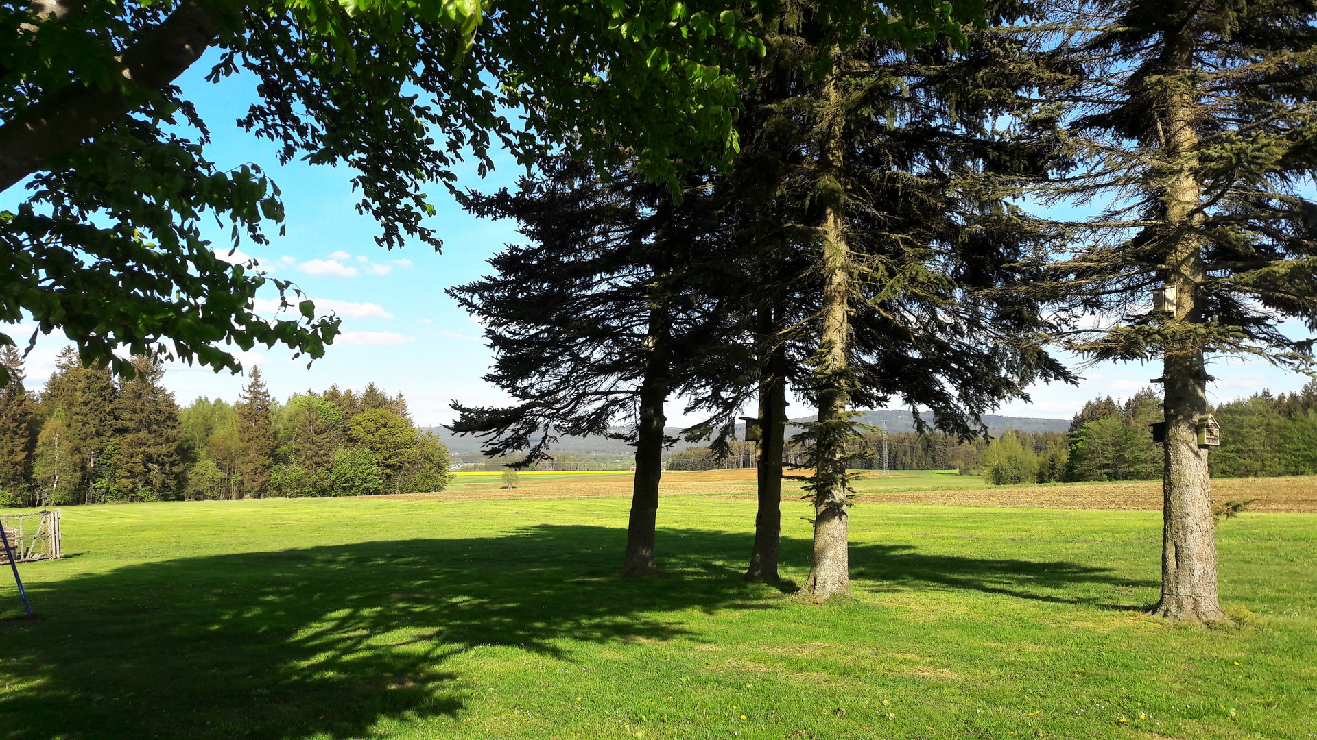 12.05.2020 Freier Blick aus dem Garten Richtung Waldstein Fichtelgebirge