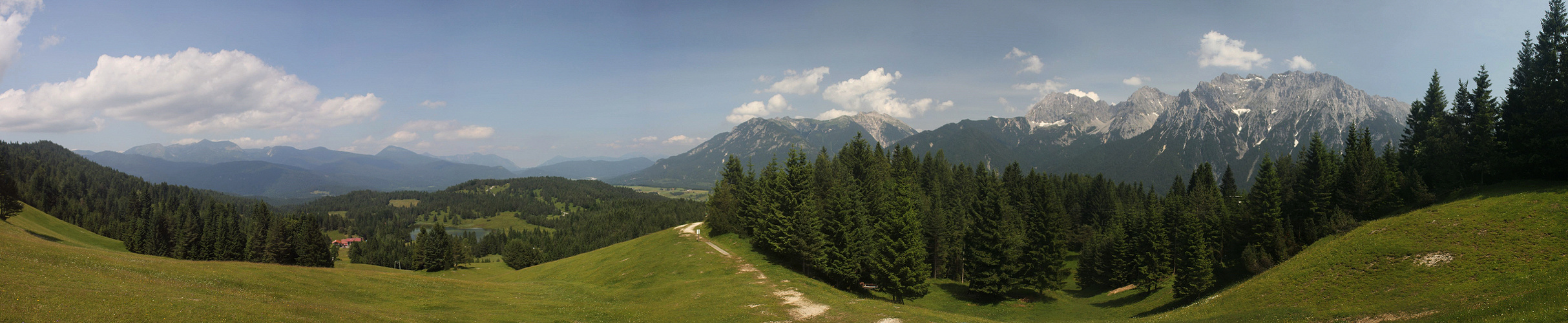 12.07.2013 - Aussicht auf Karwendel, Wettersteingebirge