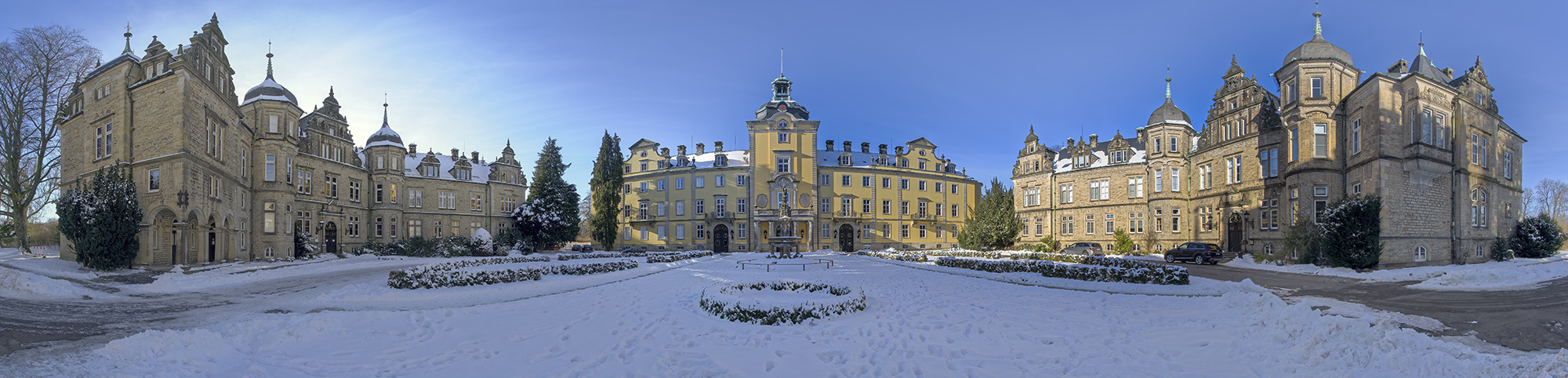 1224SC-1229SC Schloss Bückeburg Winter Panorama