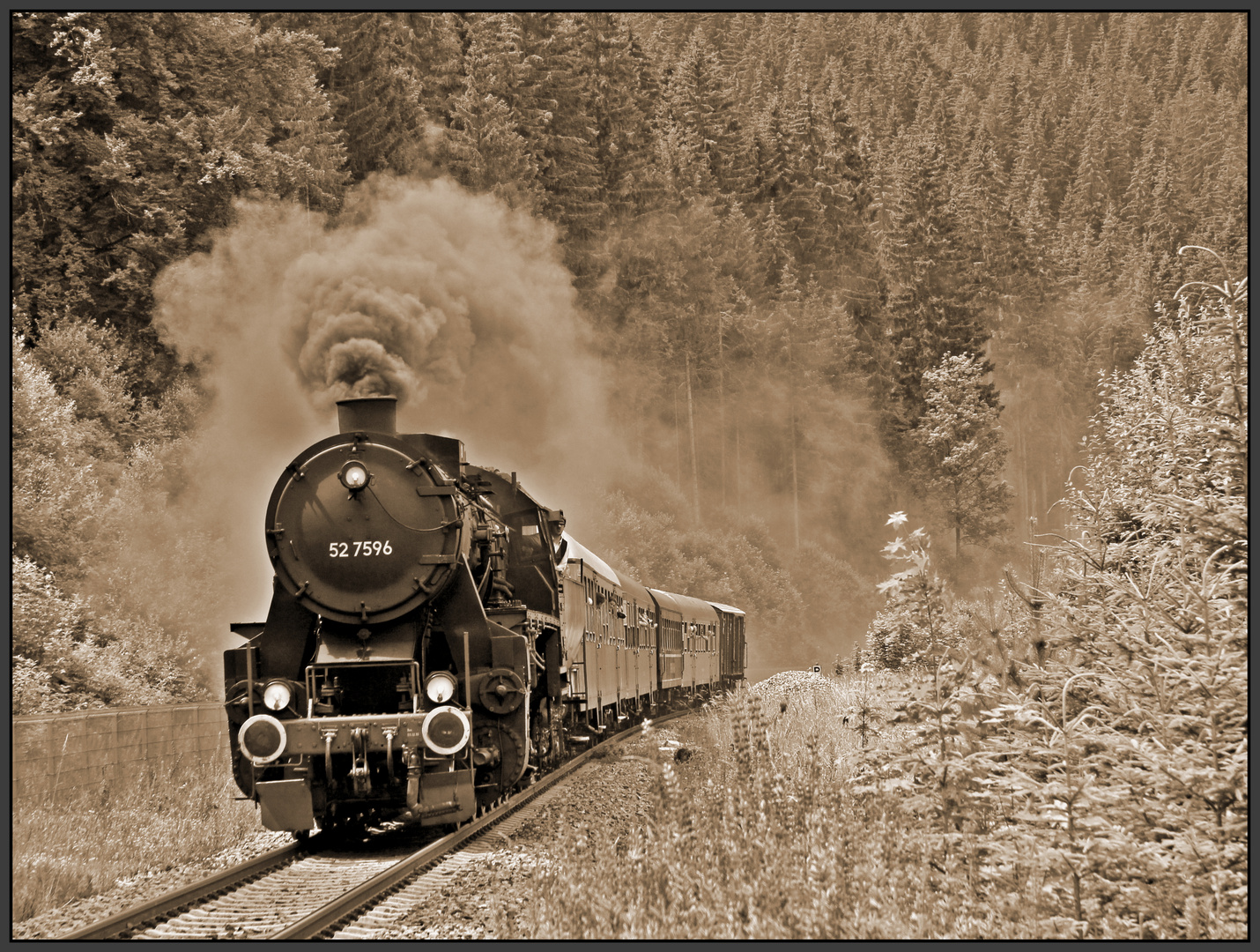 125 Jahre Höllentalbahn - Dampflokfahrt Titisee - Donaueschingen I