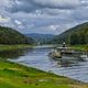 Auf der Elbe Richtung Rathen