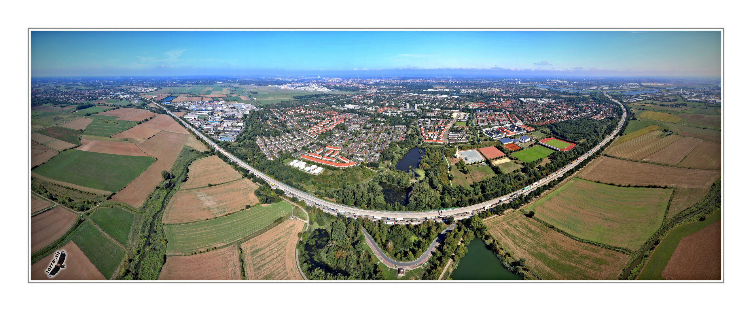 13 Kilometer Katastrophe (Luftbildpanorama A1)