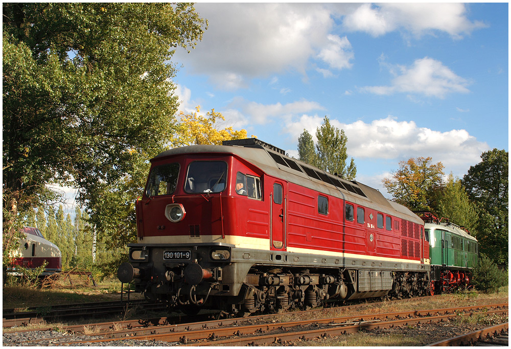 130 101 mit E18 31 in Berlin Schöneweide