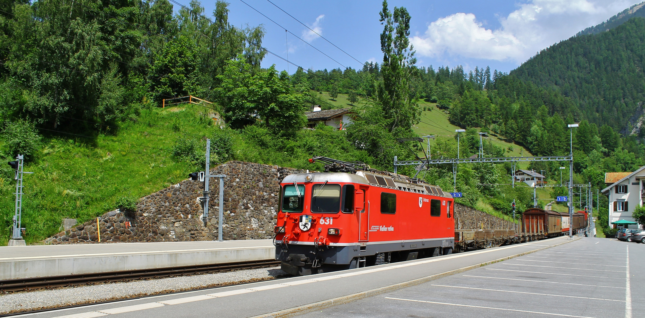 13.45 Uhr Durchfahrt in Filisur