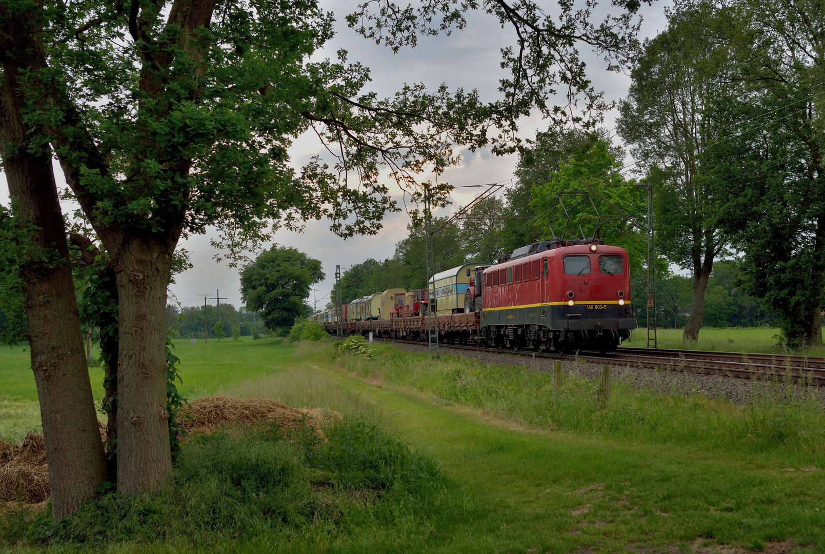 140 003-5 --Rail Cargo Carrier-- am 03.06.19 mit Circus Roncalli in Hamm-Neustadt