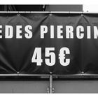 14.01.23 Zahl Tag **45 € Piercings Mo.Mi.Sa**